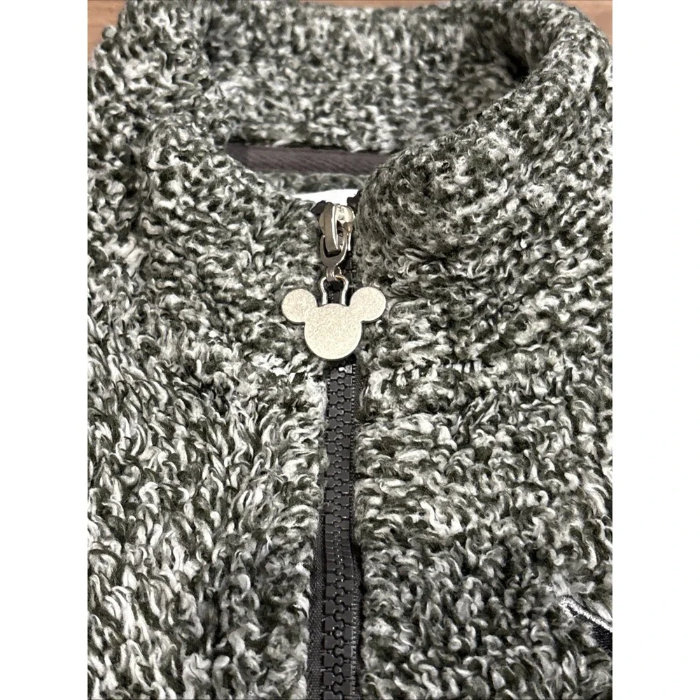 Disney World Disneyland Plush Fleece Sherpa Full Zip Jacket Women's size  XS